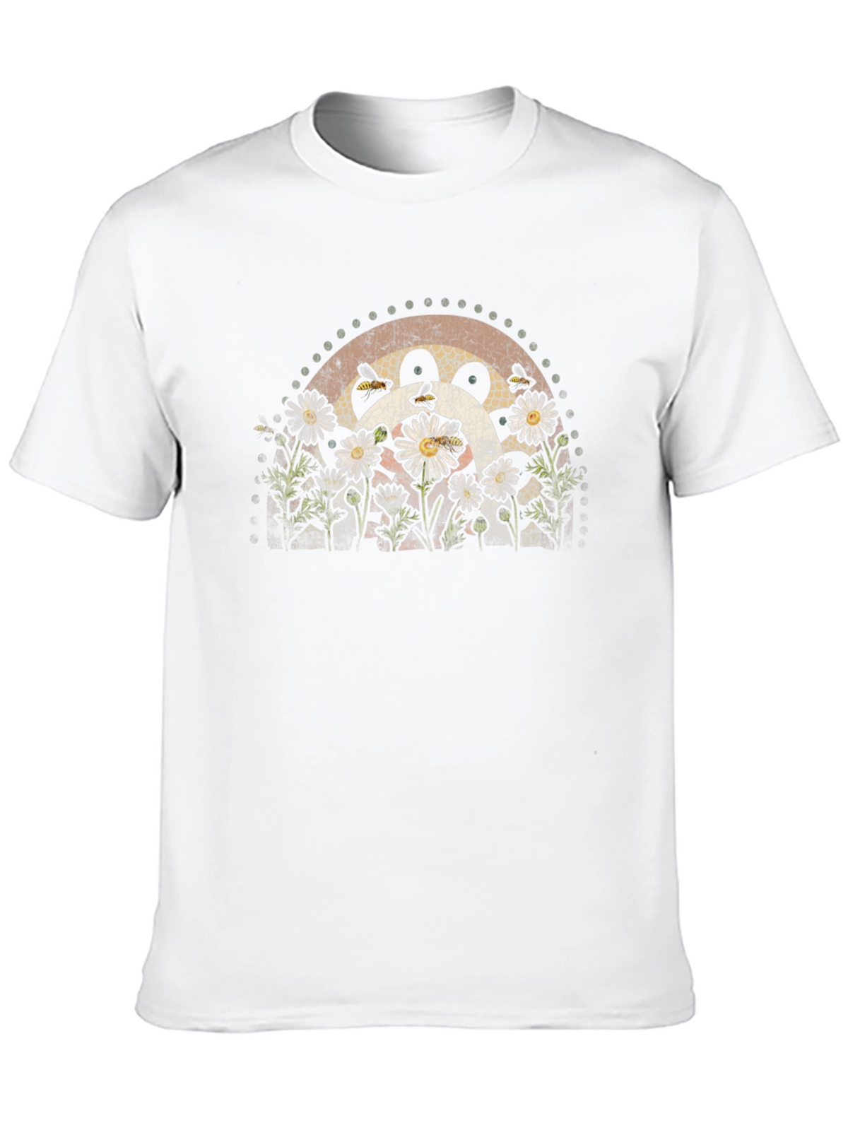 Daisy and Bee Graphic T-Shirt - Black