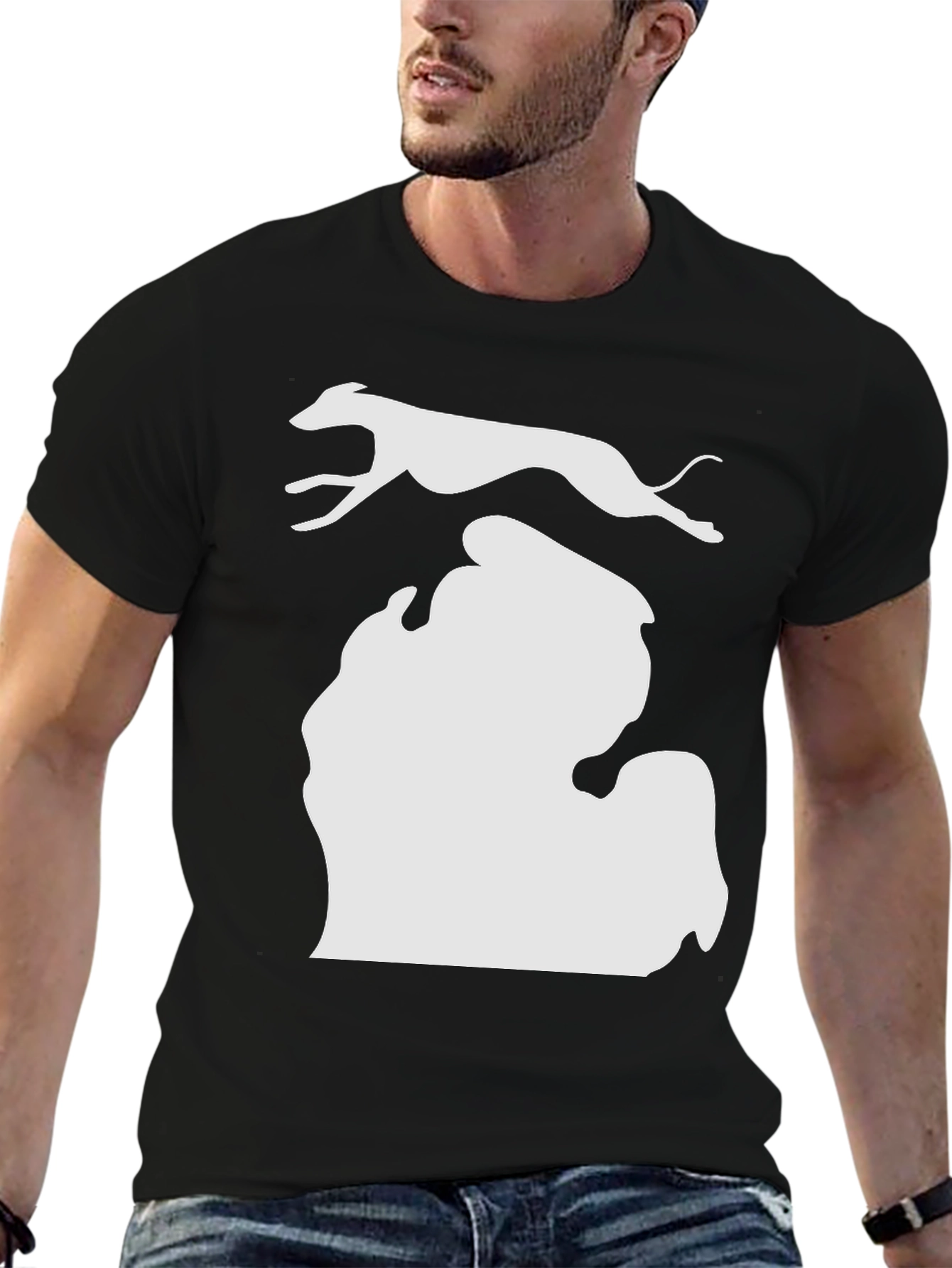 Michigan Greyhound Graphic Tee