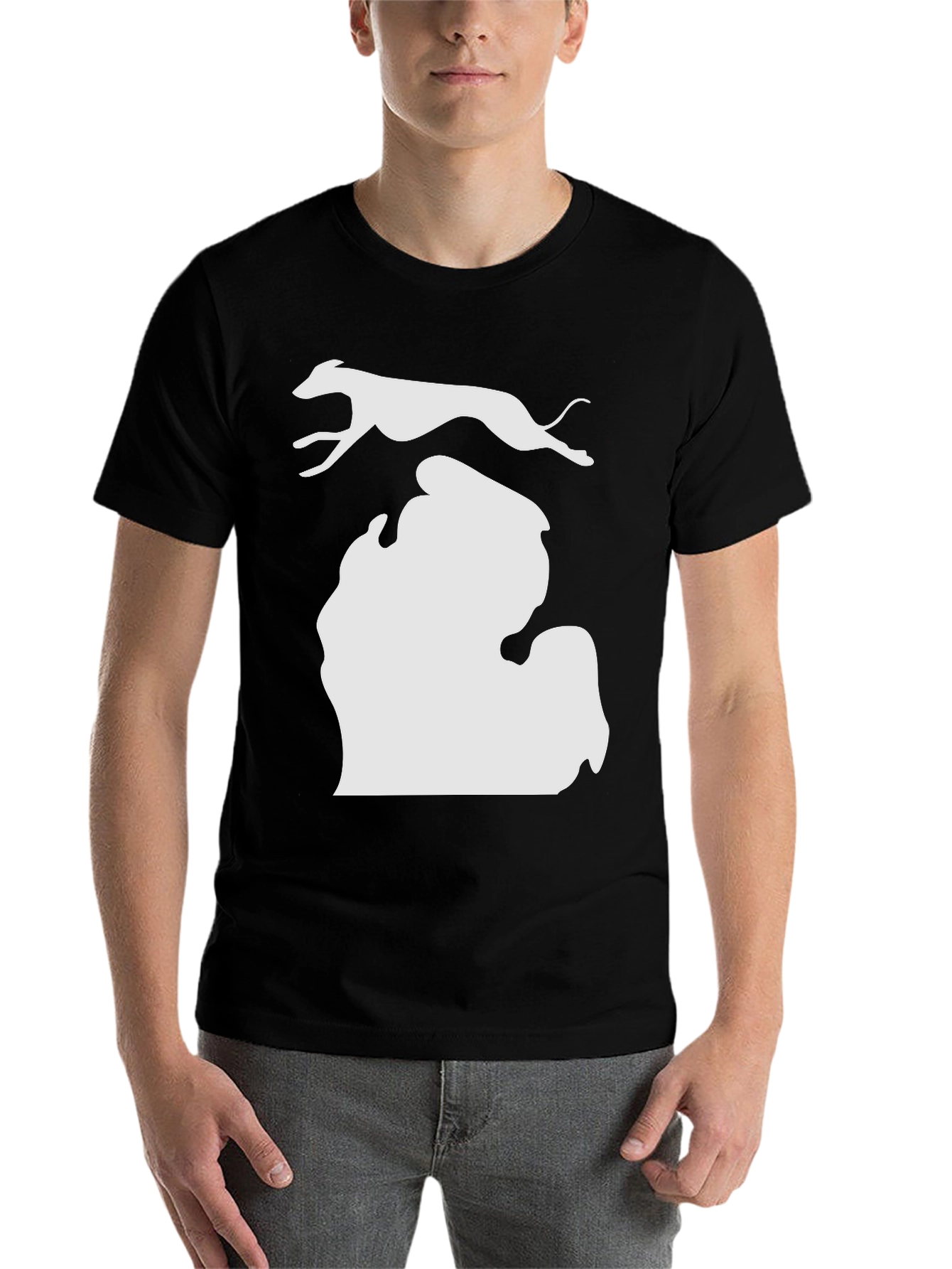 Michigan Greyhound Graphic Tee