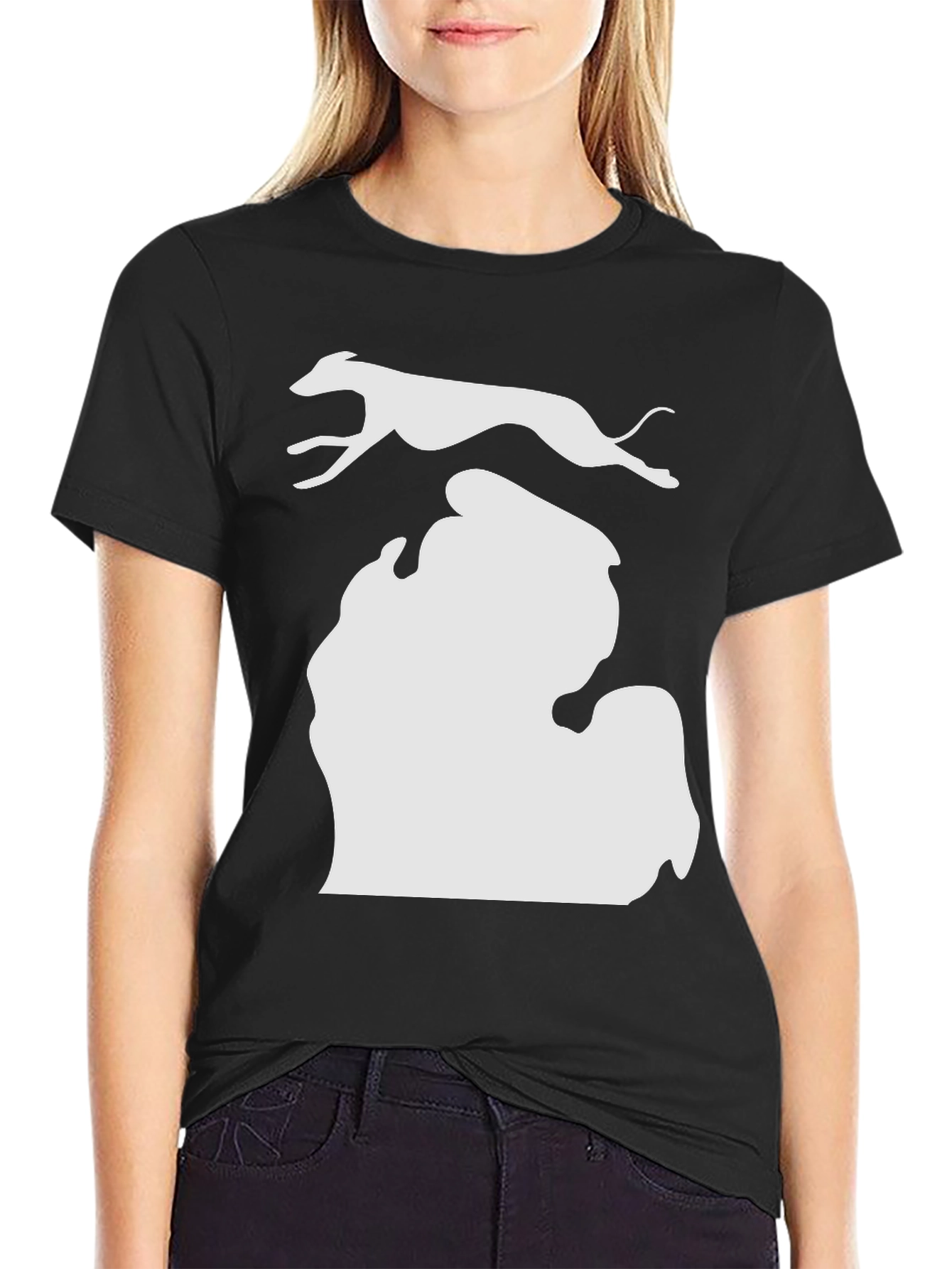 Michigan Greyhound Graphic Tee