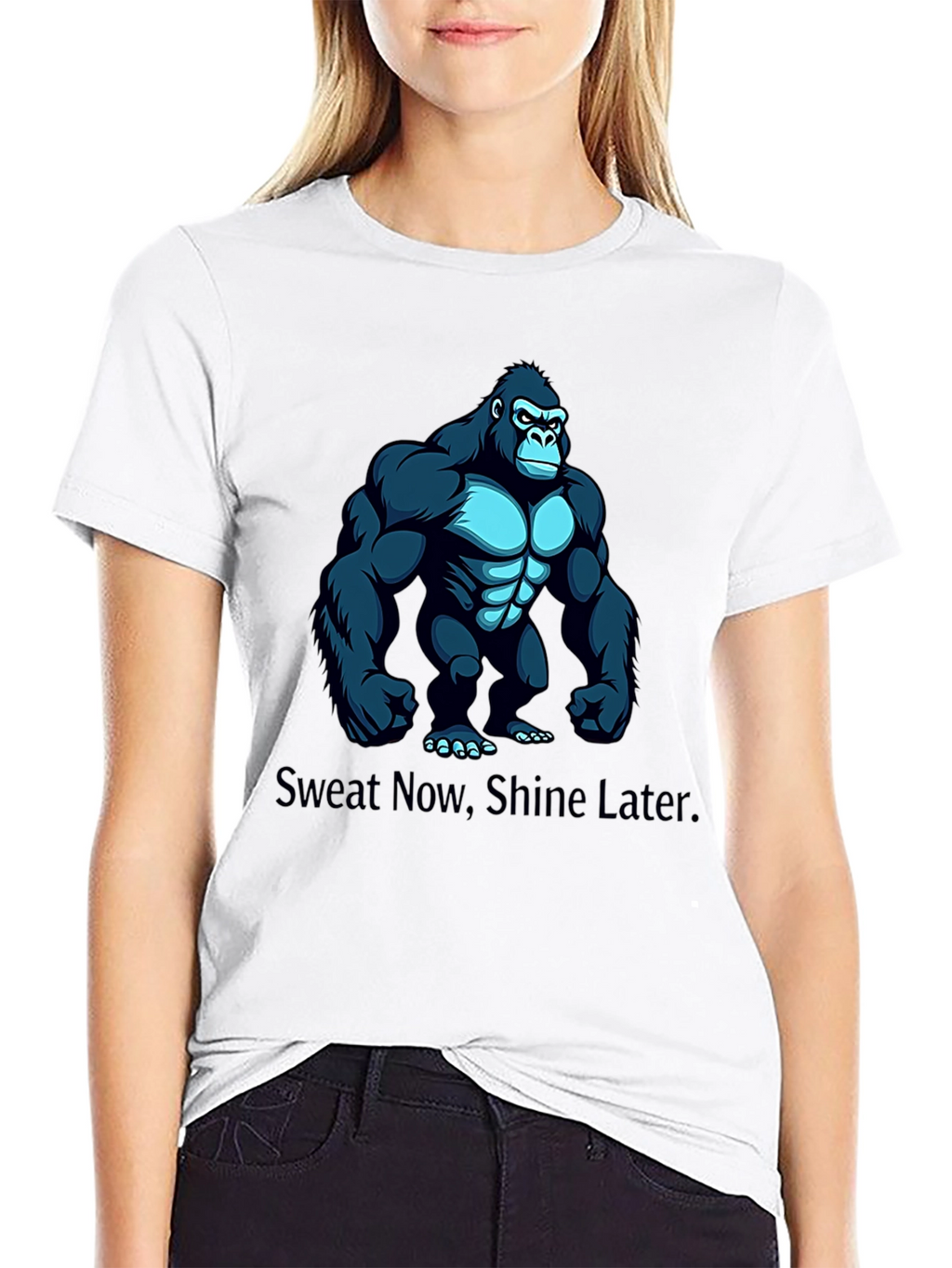 Sweat Now Shine Later Gorilla Graphic Tee