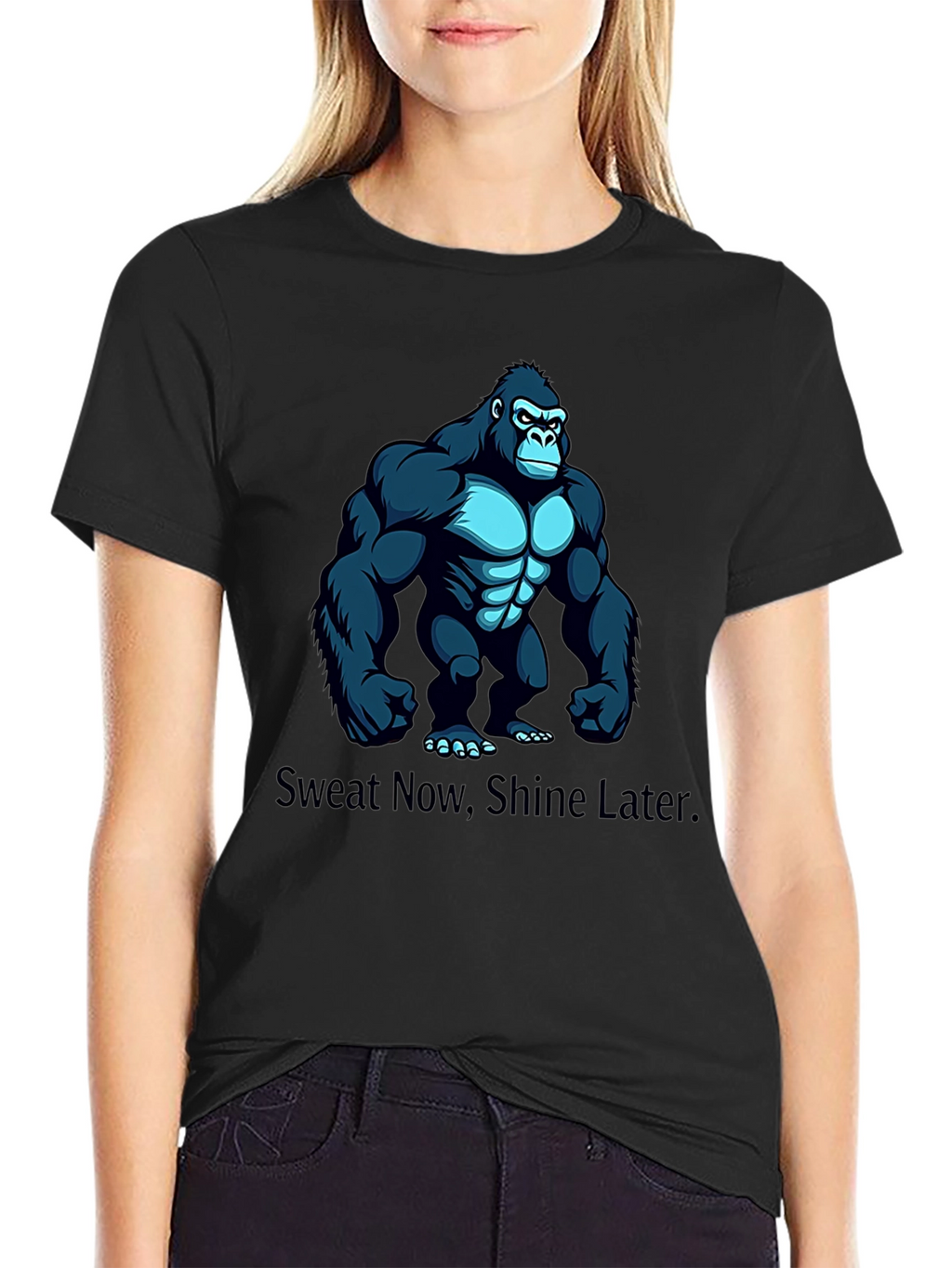 Sweat Now Shine Later Gorilla Graphic Tee