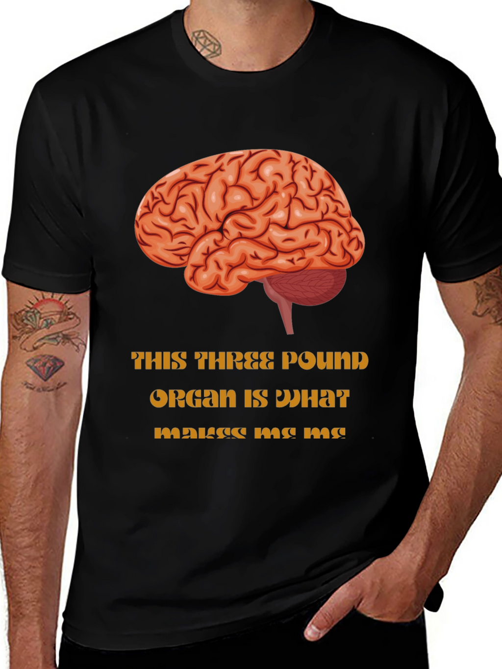 Brain Graphic T-Shirt - Makes Me Me