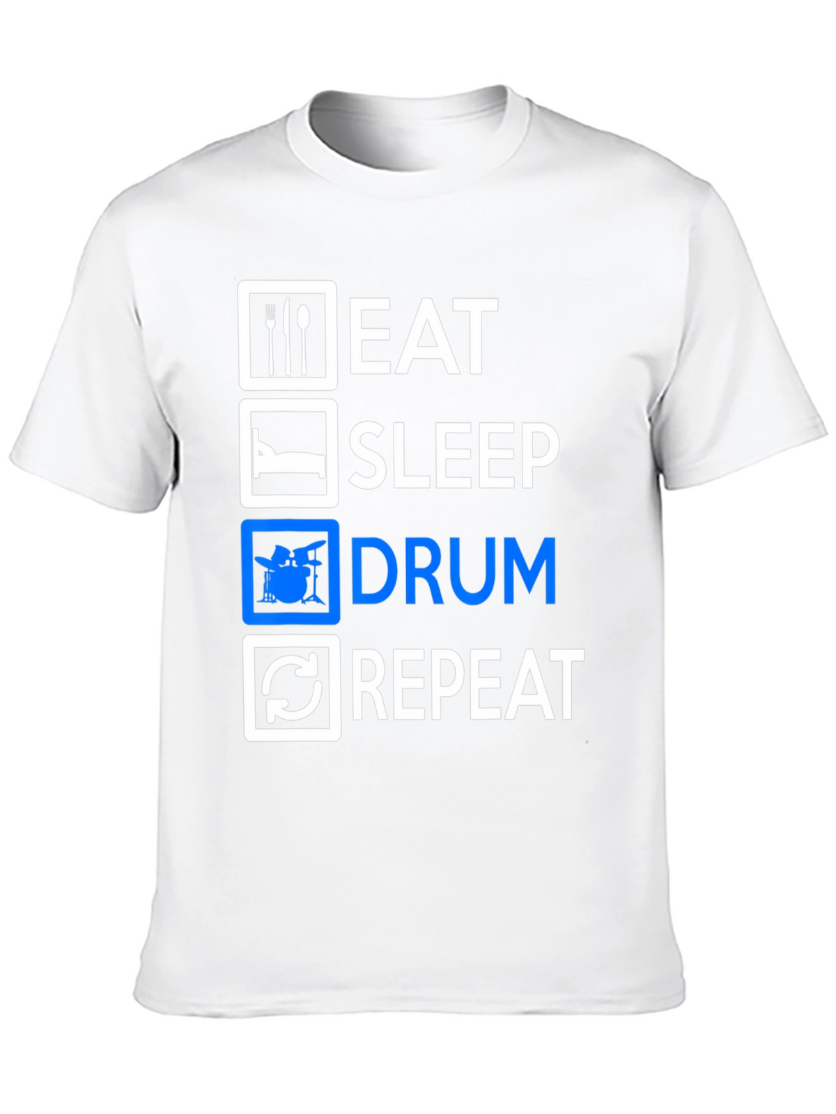Eat Sleep Drum Repeat Graphic Tee