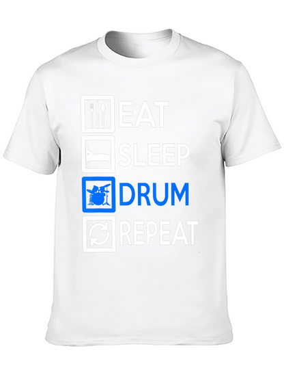 Eat Sleep Drum Repeat Graphic Tee