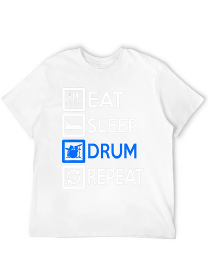 Eat Sleep Drum Repeat Graphic Tee