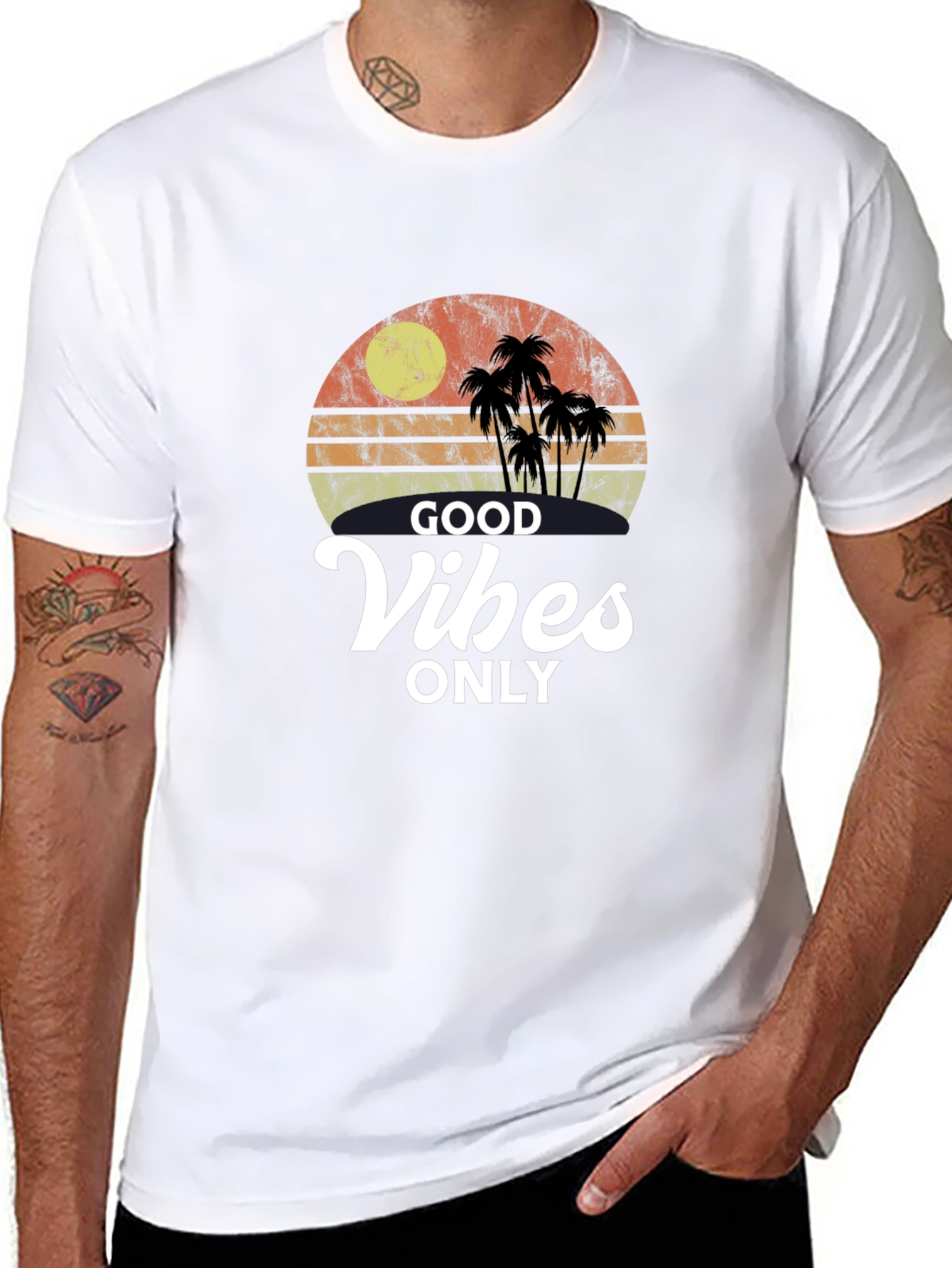 Good Vibes Only Retro T-Shirt