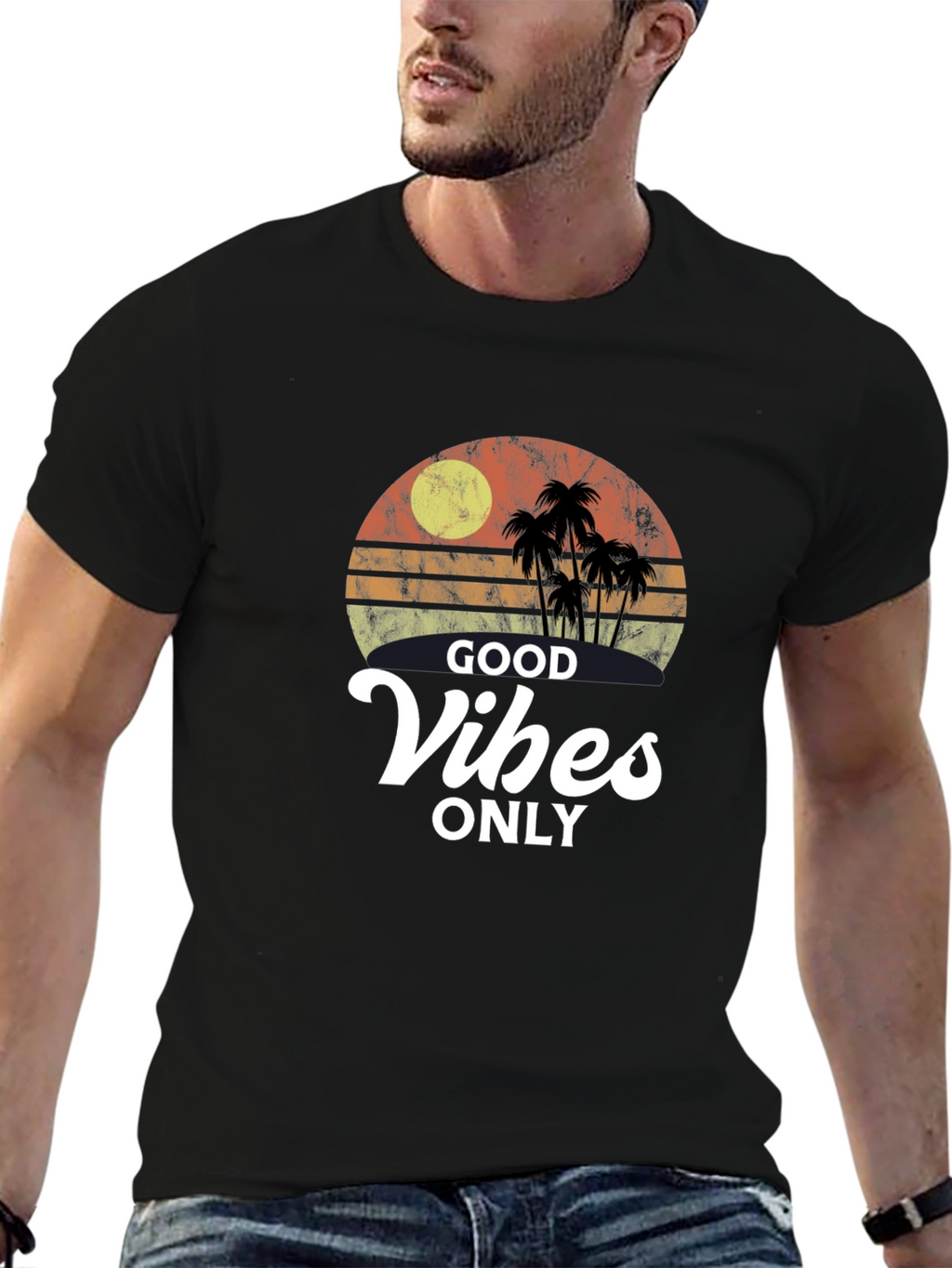 Good Vibes Only Retro T-Shirt