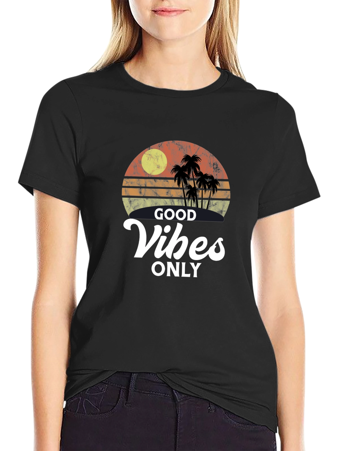 Good Vibes Only Retro T-Shirt