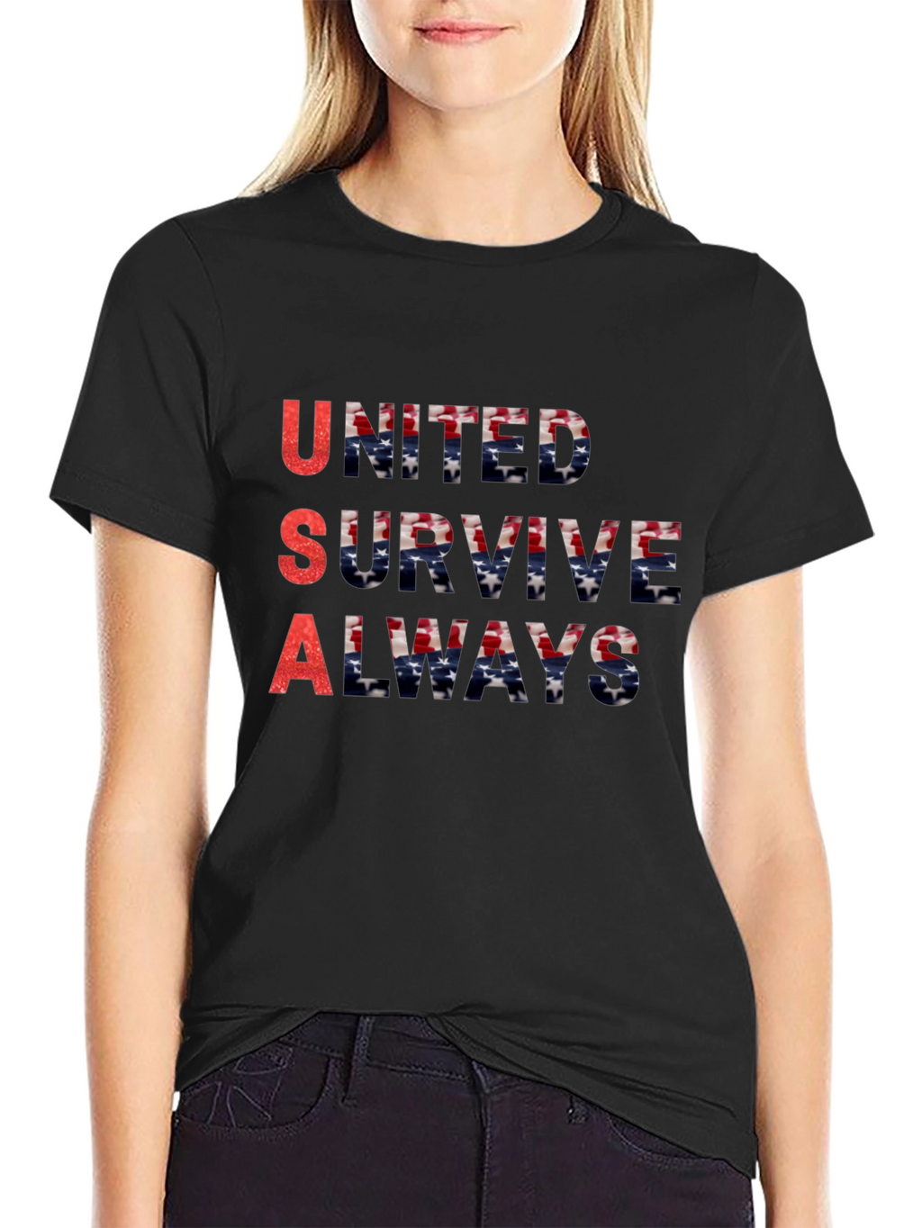 USA United Survive Always Graphic T-Shirt