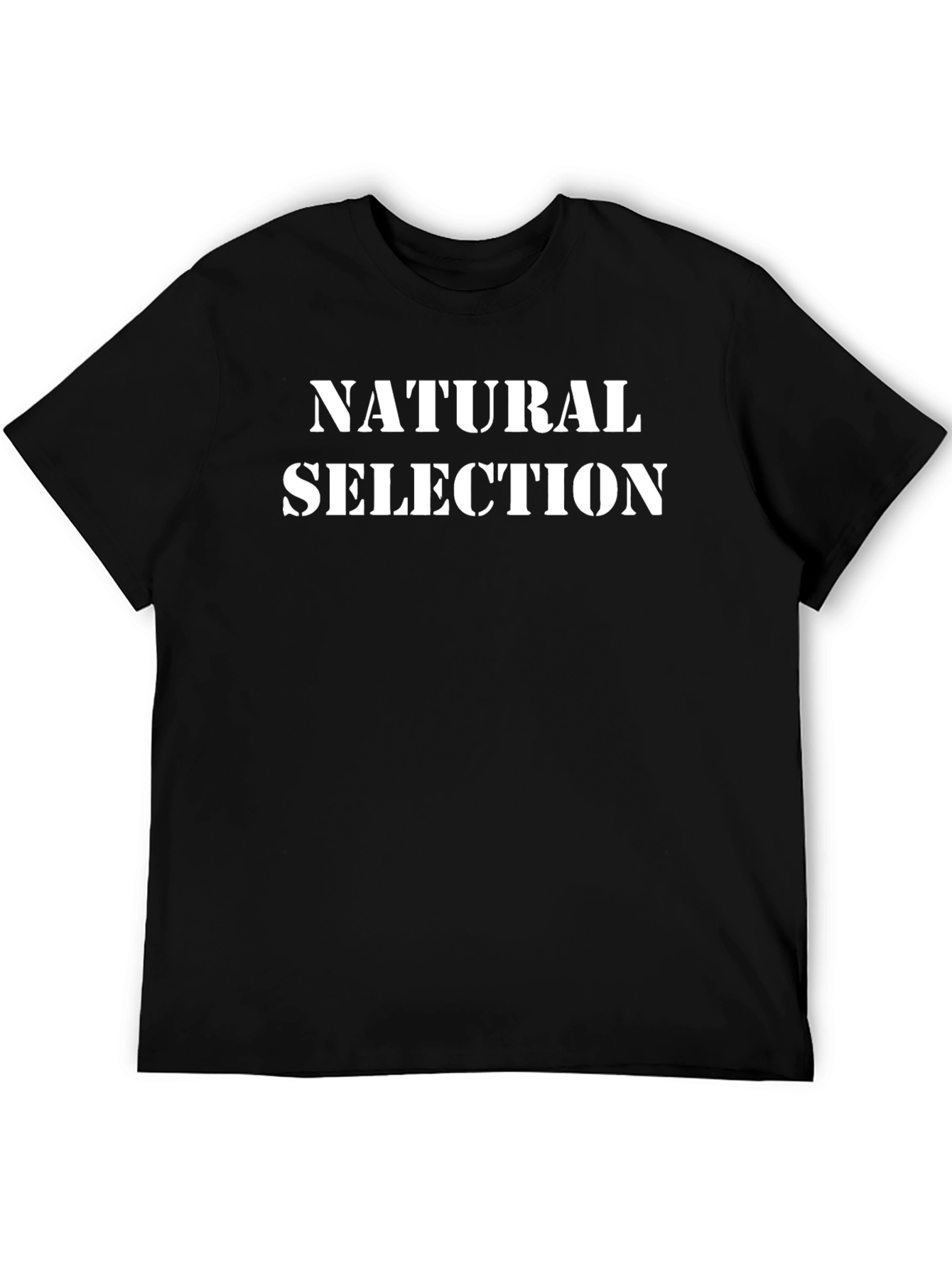 Natural Selection Black Graphic T-Shirt