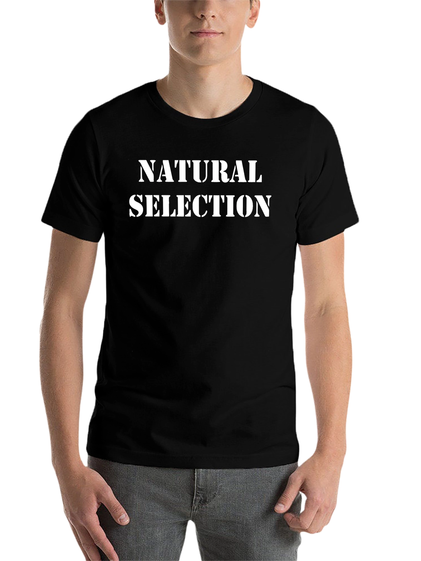 Natural Selection Black Graphic T-Shirt