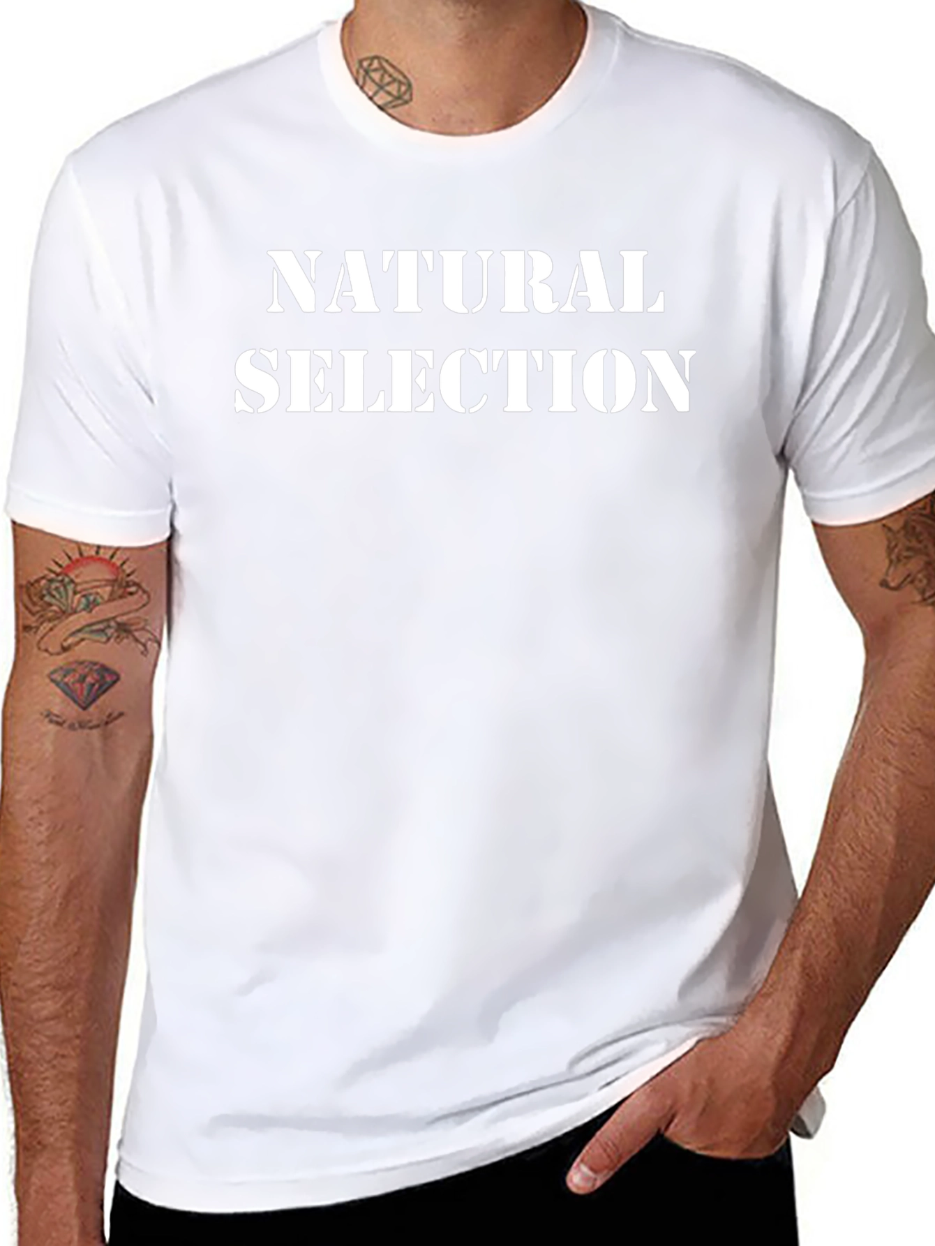 Natural Selection Black Graphic T-Shirt