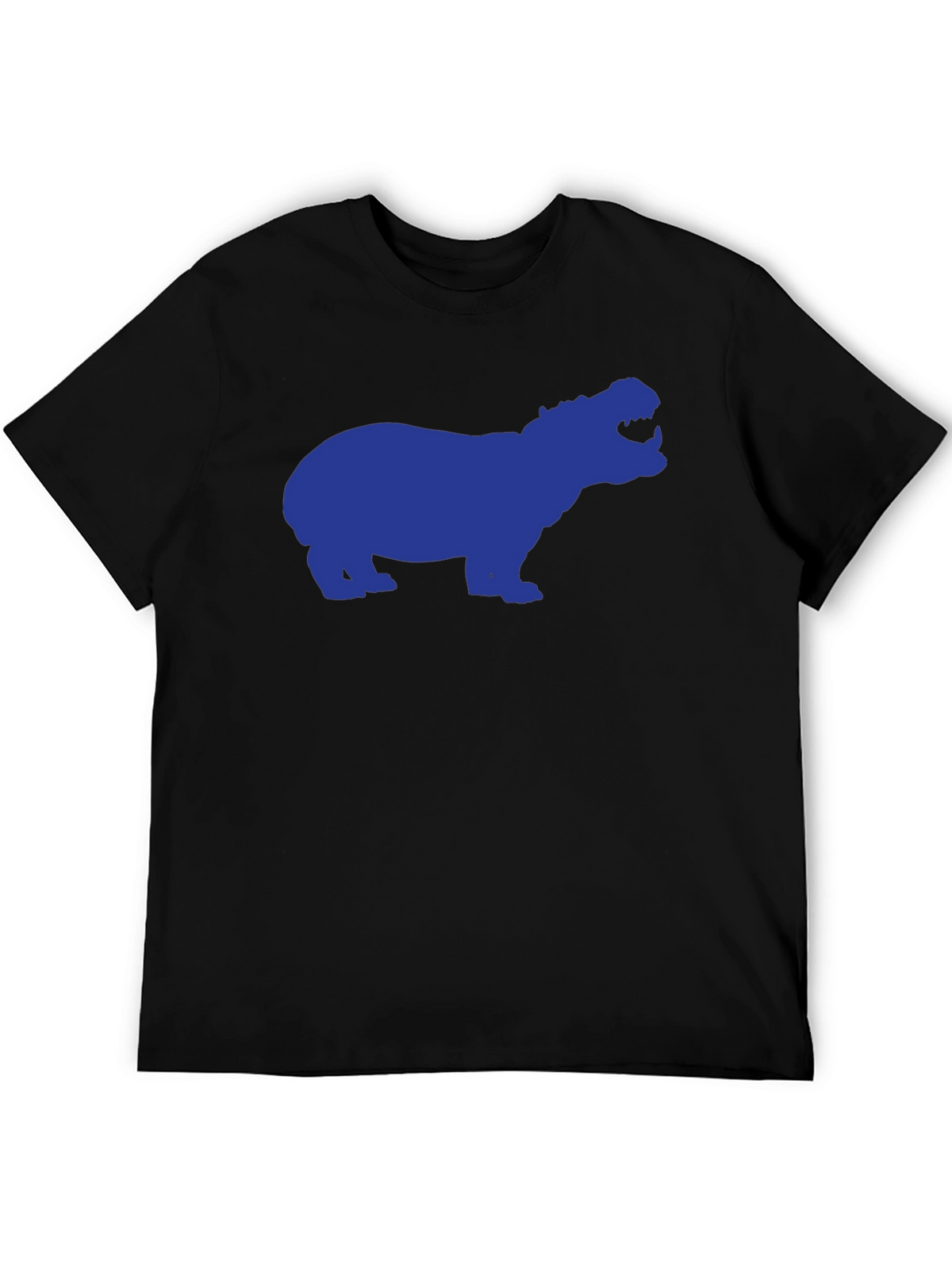 Hippo Silhouette Graphic Tee - Black