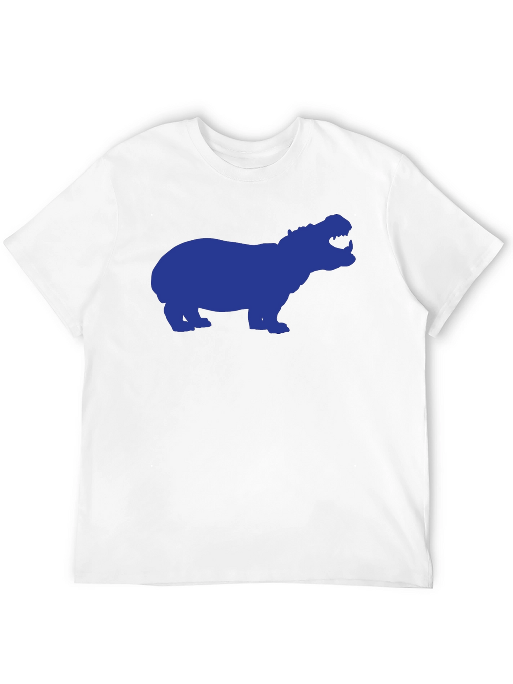 Hippo Silhouette Graphic Tee - Black