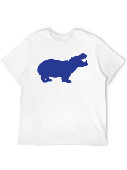 Hippo Silhouette Graphic Tee - Black