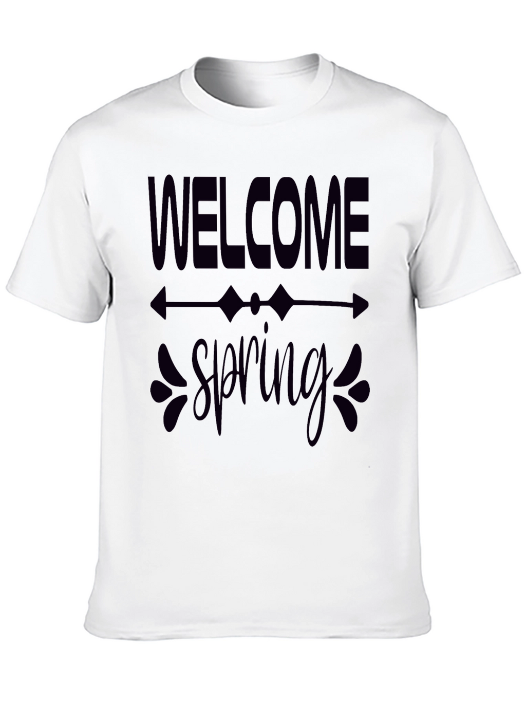 Welcome Spring Graphic Tee - Black