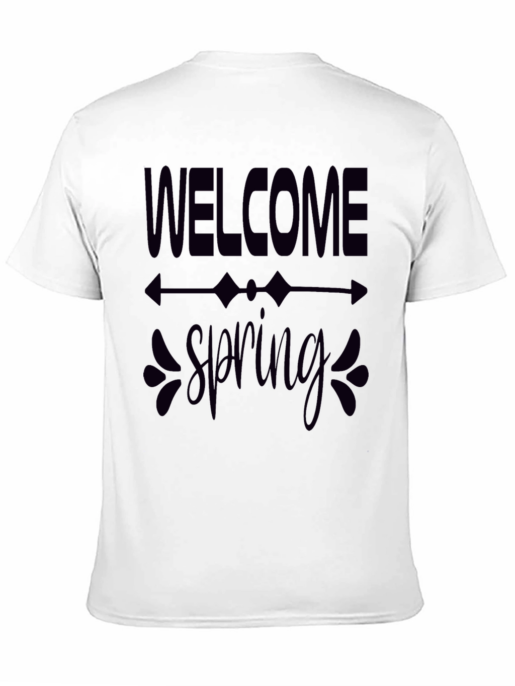 Welcome Spring Graphic Tee - Black