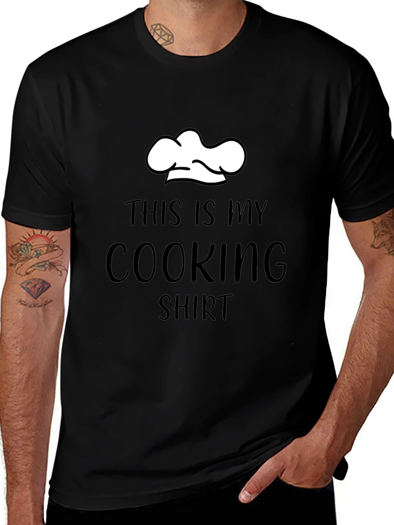 This Is My Cooking Shirt - Chef Hat Graphic Tee