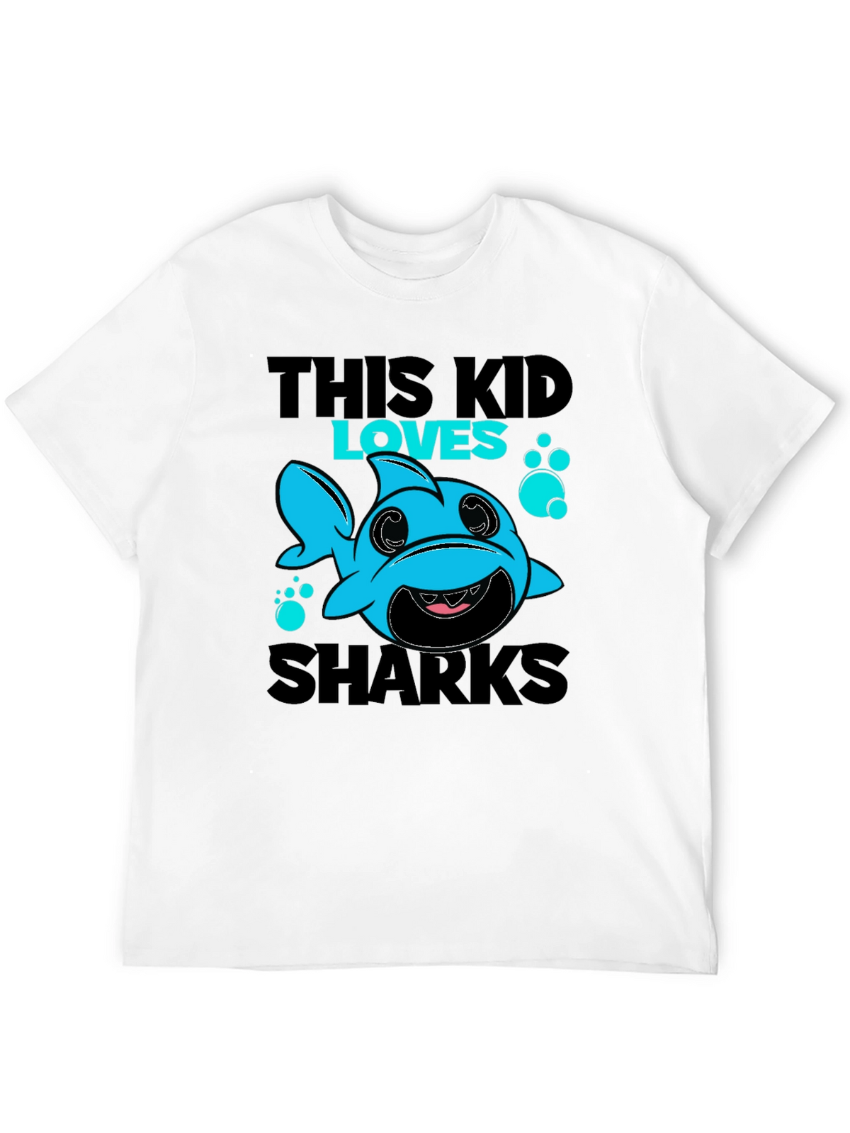 This Kid Loves Sharks T-Shirt Cute Baby Shark Design