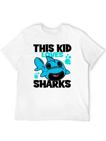 This Kid Loves Sharks T-Shirt Cute Baby Shark Design