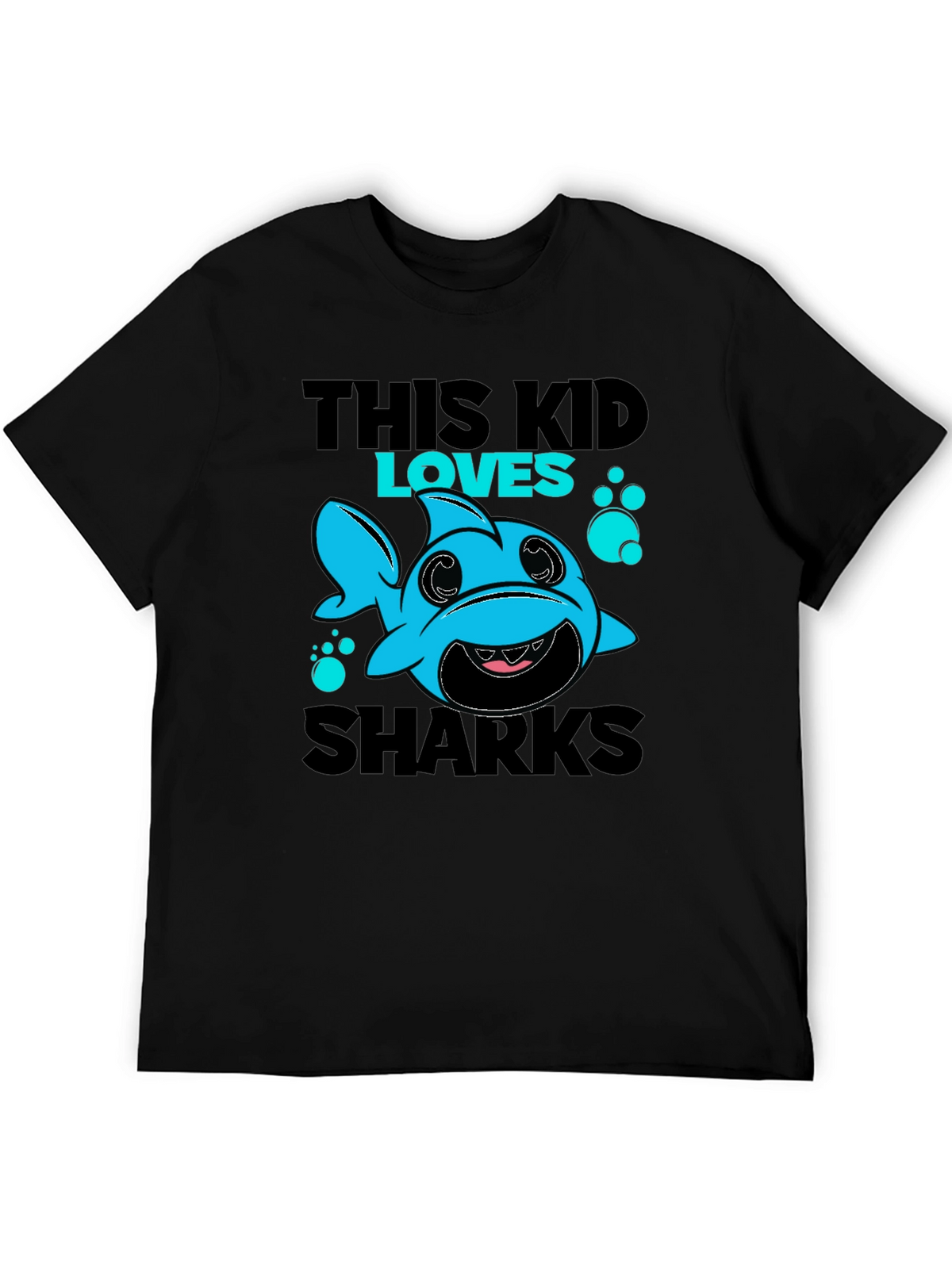 This Kid Loves Sharks T-Shirt Cute Baby Shark Design