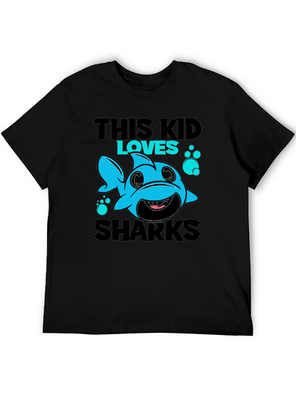 This Kid Loves Sharks T-Shirt Cute Baby Shark Design
