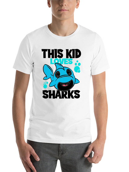 This Kid Loves Sharks T-Shirt Cute Baby Shark Design