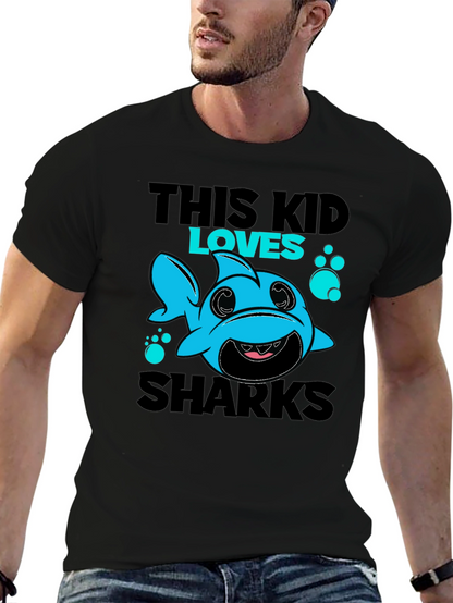 This Kid Loves Sharks T-Shirt Cute Baby Shark Design