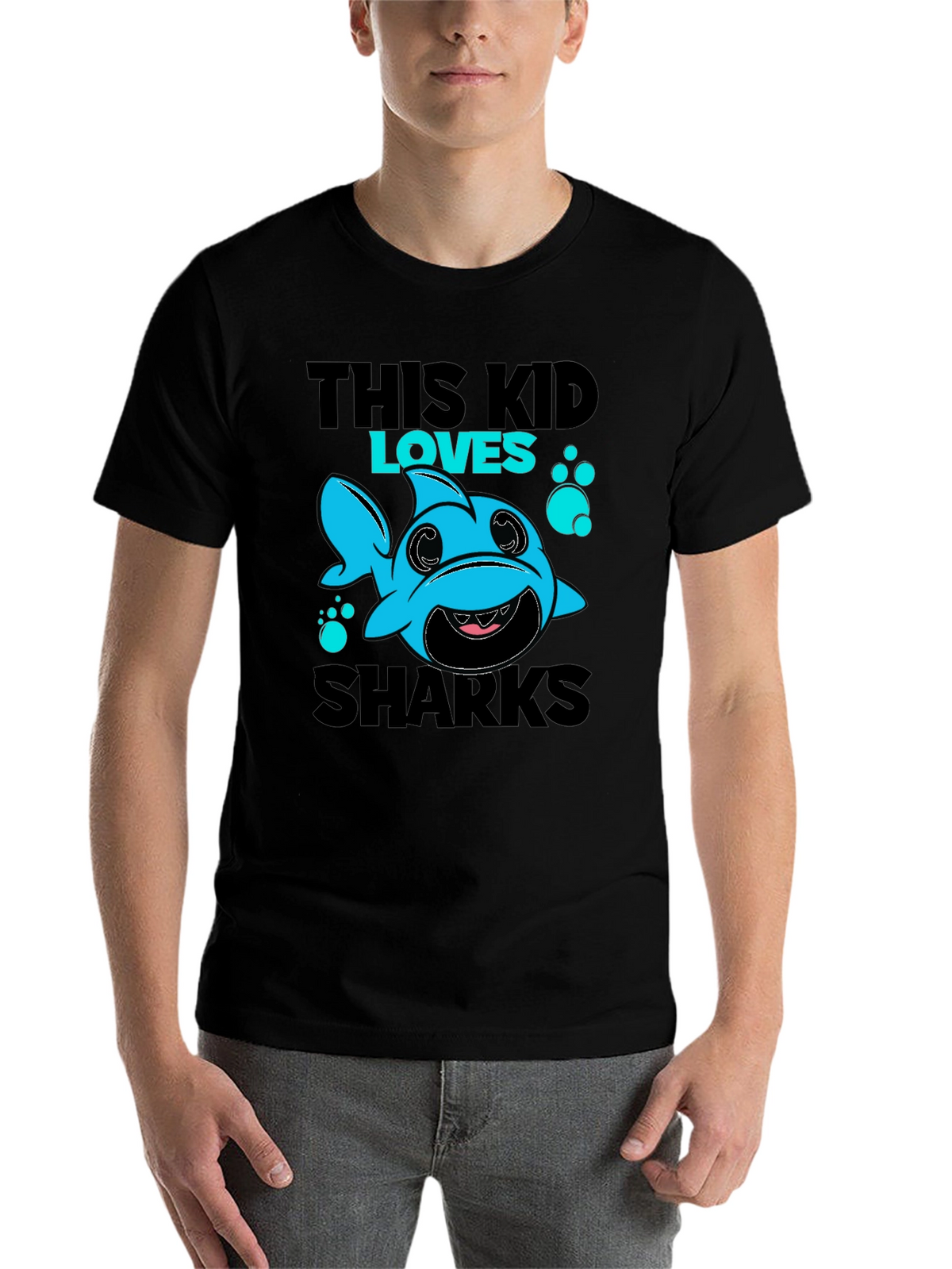 This Kid Loves Sharks T-Shirt Cute Baby Shark Design