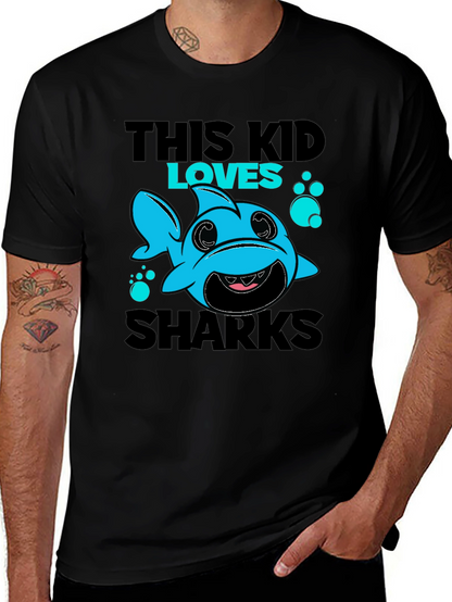 This Kid Loves Sharks T-Shirt Cute Baby Shark Design