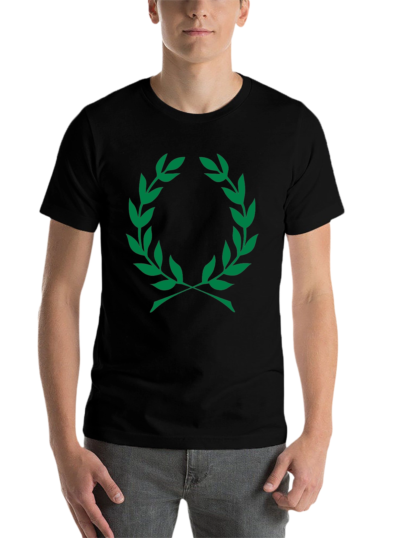 Olive Branch Graphic T-Shirt - Classic Black Tee