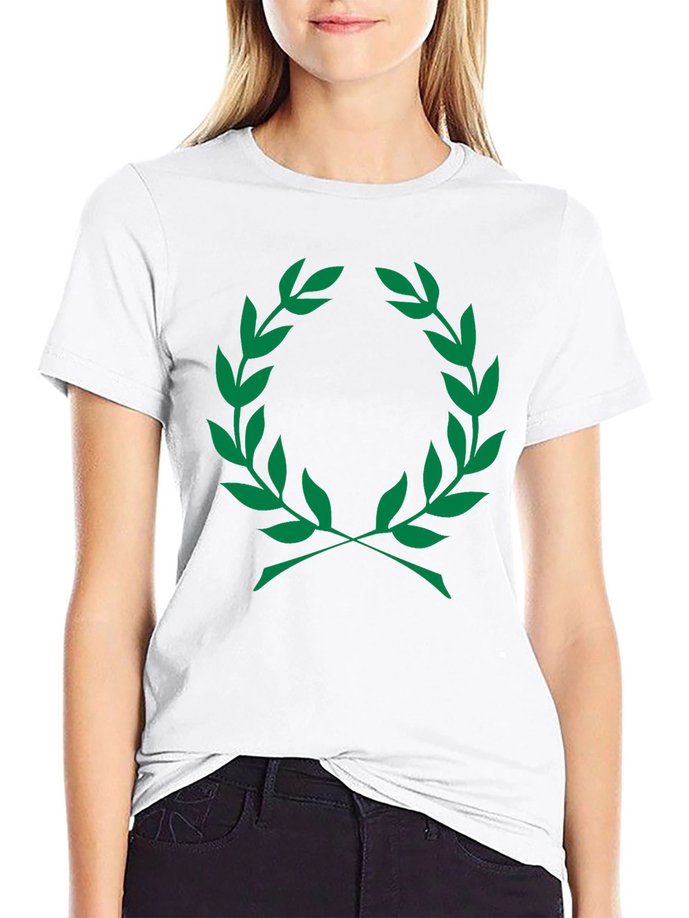 Olive Branch Graphic T-Shirt - Classic Black Tee