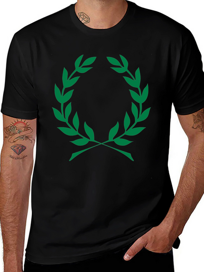 Olive Branch Graphic T-Shirt - Classic Black Tee