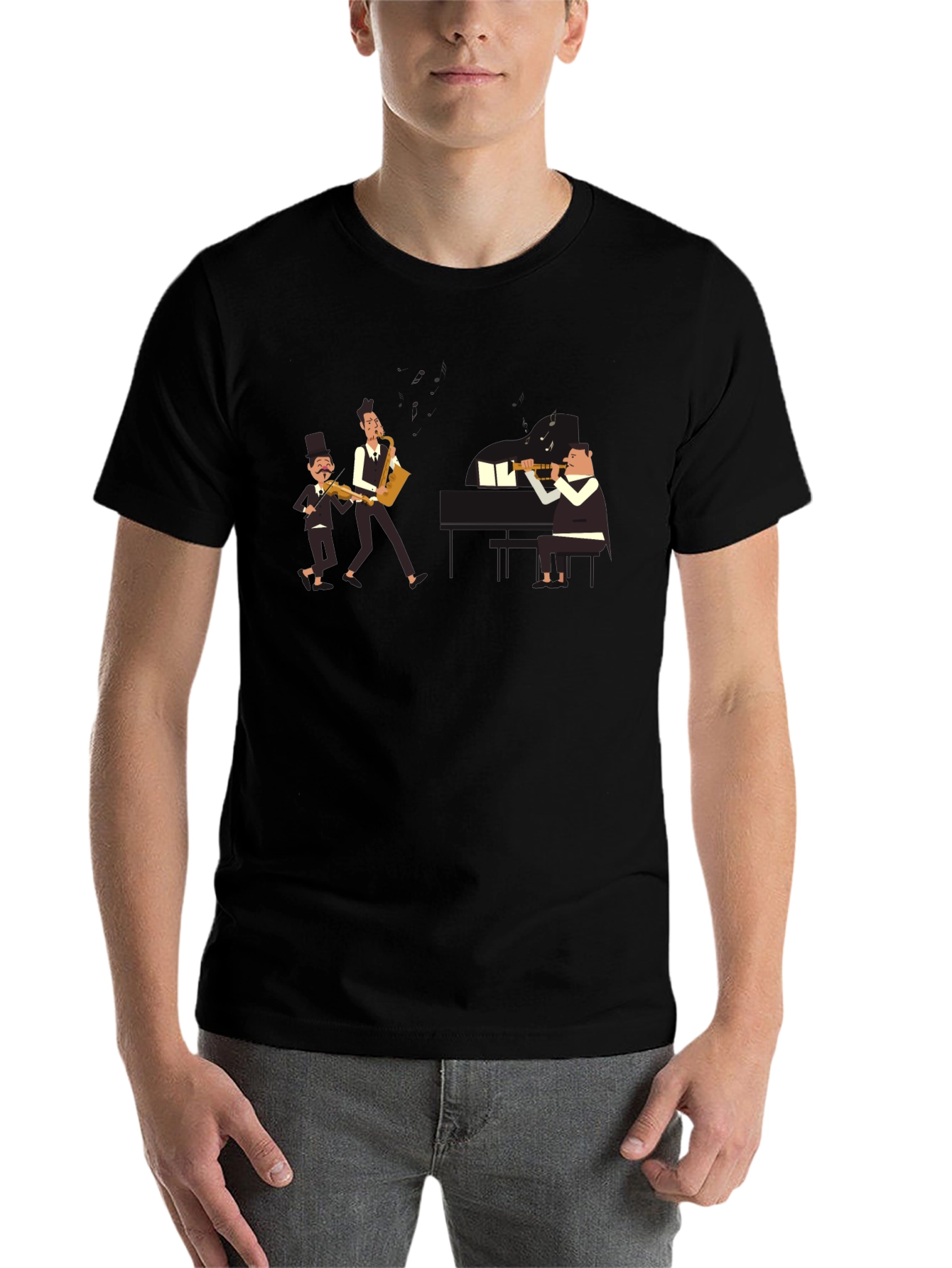 Musician Band T-Shirt - Black