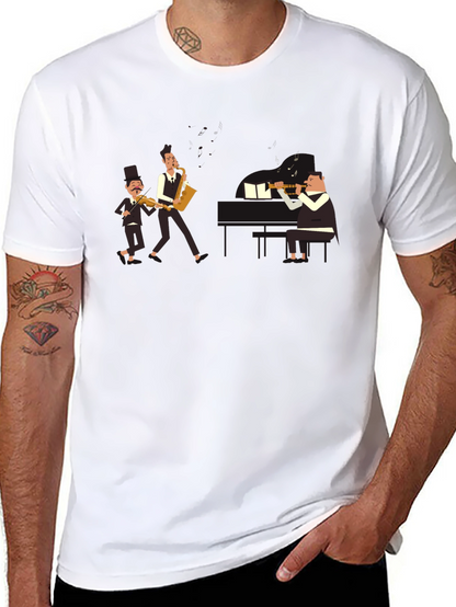 Musician Band T-Shirt - Black