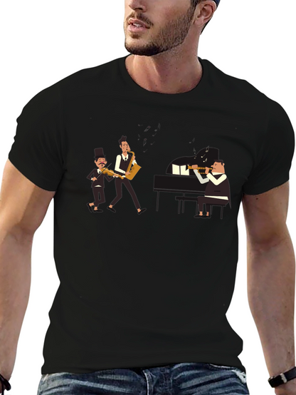 Musician Band T-Shirt - Black