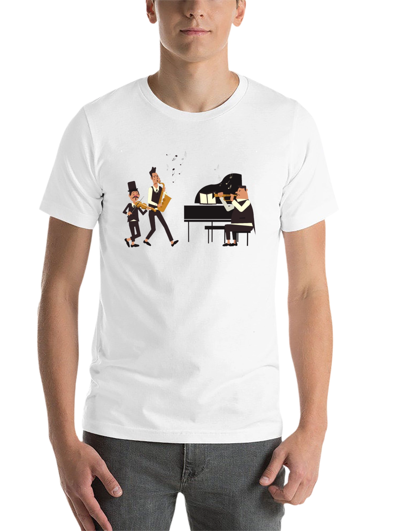 Musician Band T-Shirt - Black