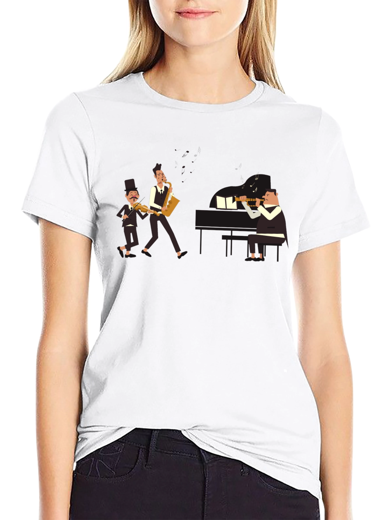 Musician Band T-Shirt - Black