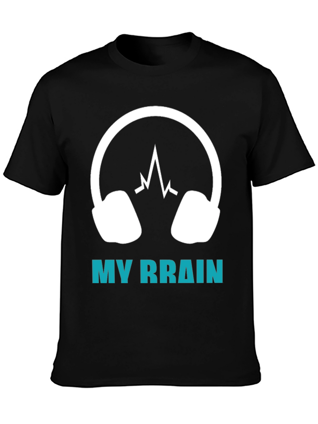 My Brain Headphones T-Shirt - Music Lover Tee