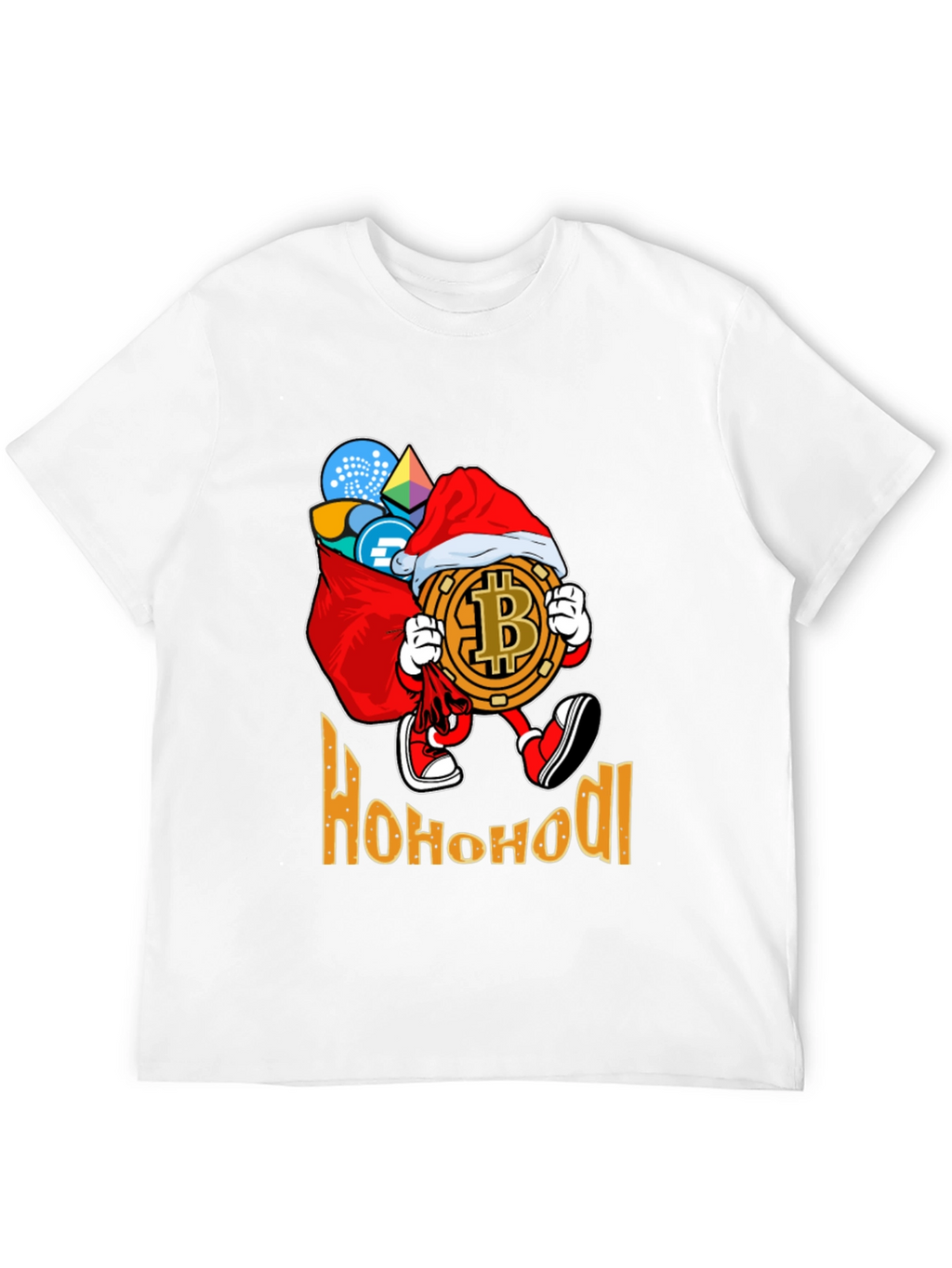 Ho Ho HODL Bitcoin Christmas T-Shirt