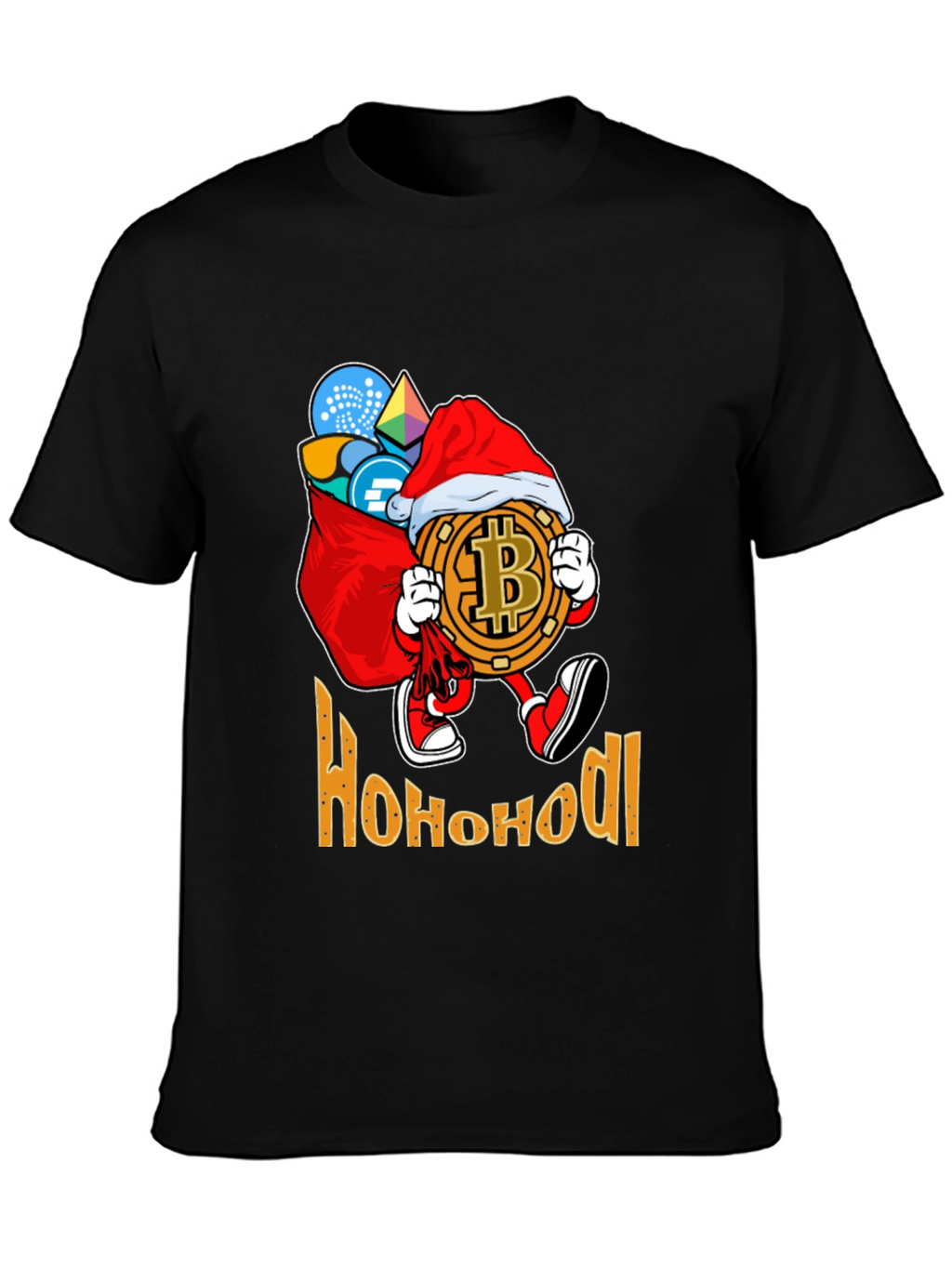 Ho Ho HODL Bitcoin Christmas T-Shirt