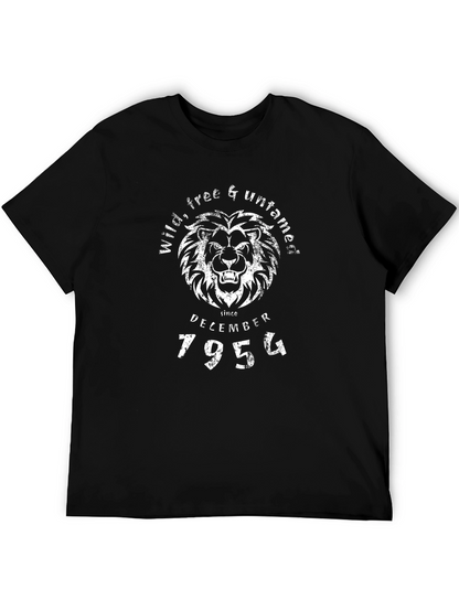 Wild Free & Untamed Lion Black T-Shirt