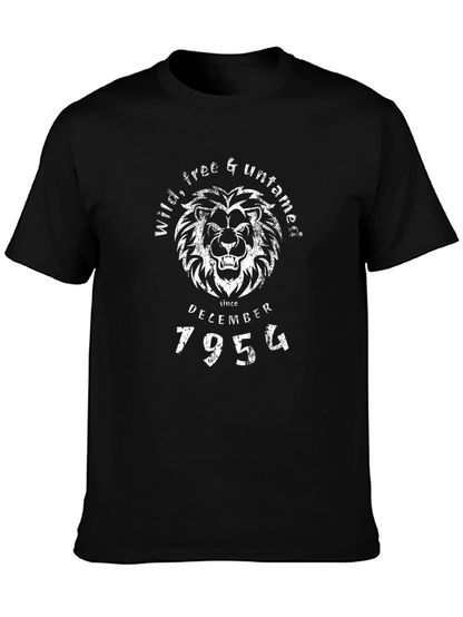 Wild Free & Untamed Lion Black T-Shirt