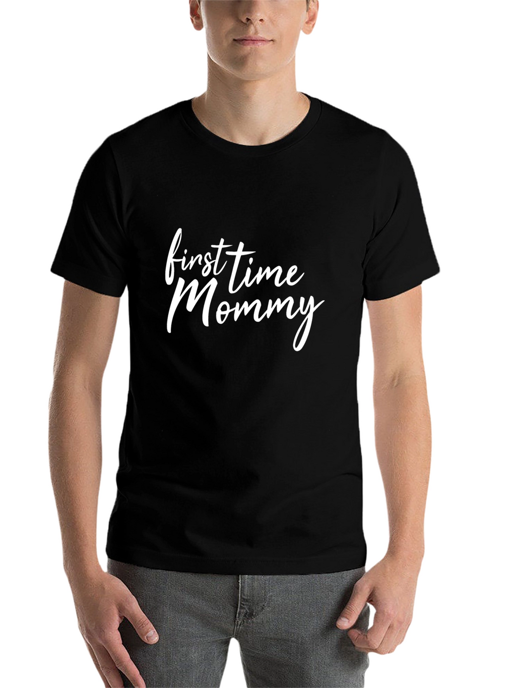 First Time Mommy Black T-Shirt