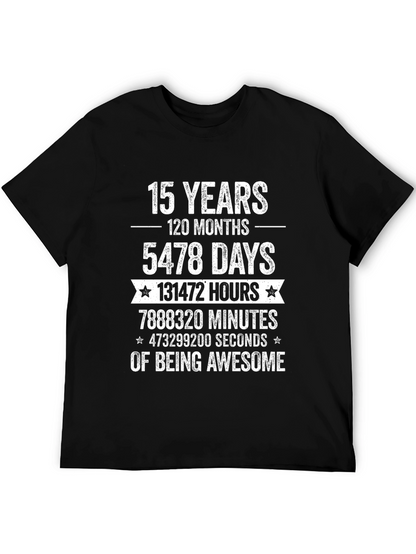 15 Years of Being Awesome Graphic T-Shirt