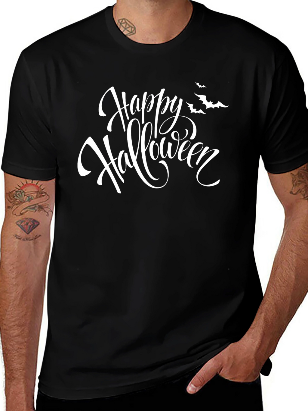 Happy Halloween Graphic Tee - Spooky Season Shirt