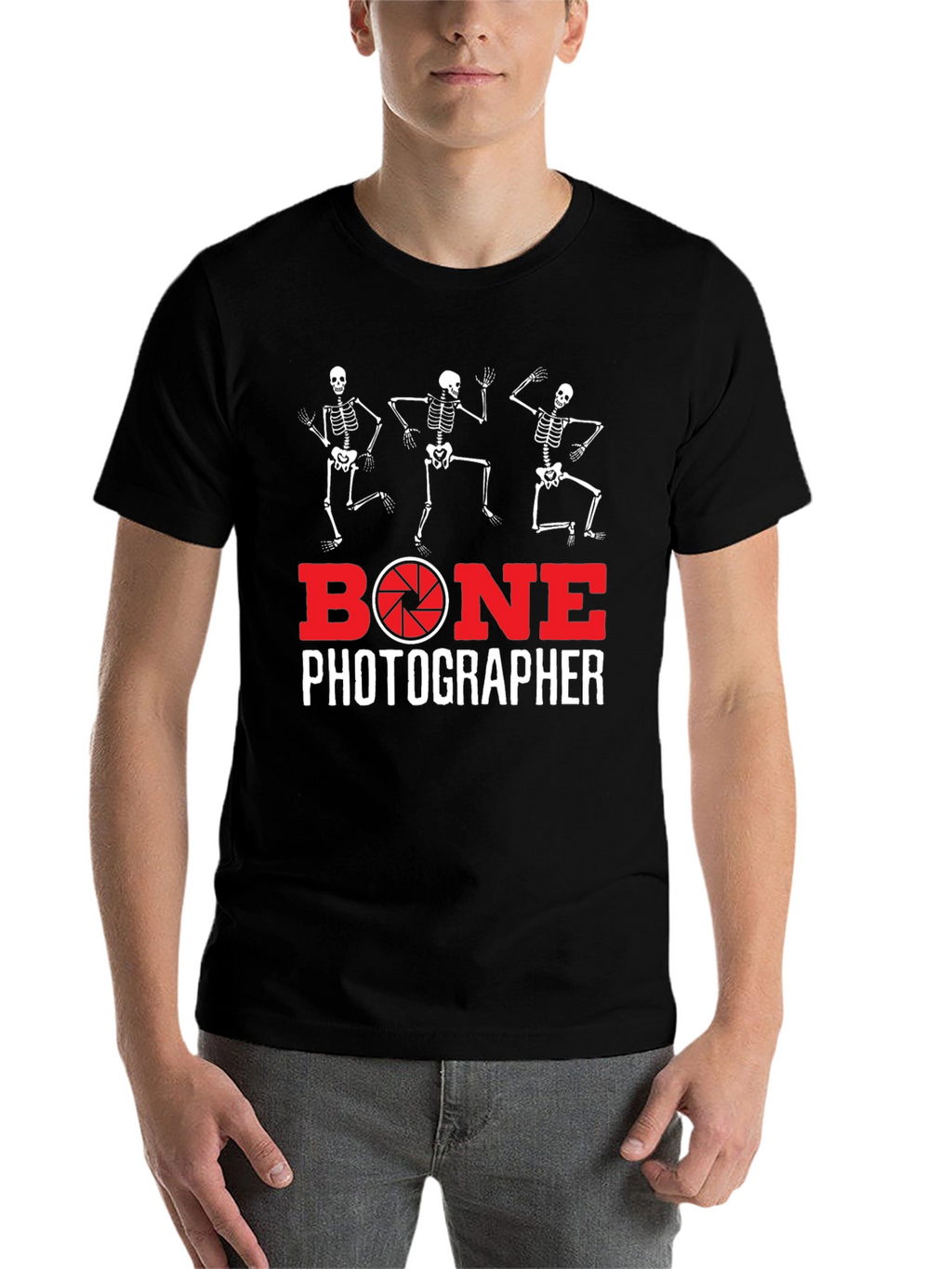 Bone Photographer Skeleton T-Shirt