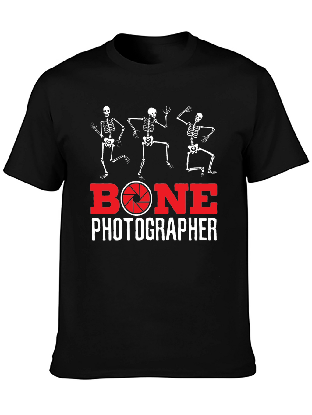 Bone Photographer Skeleton T-Shirt