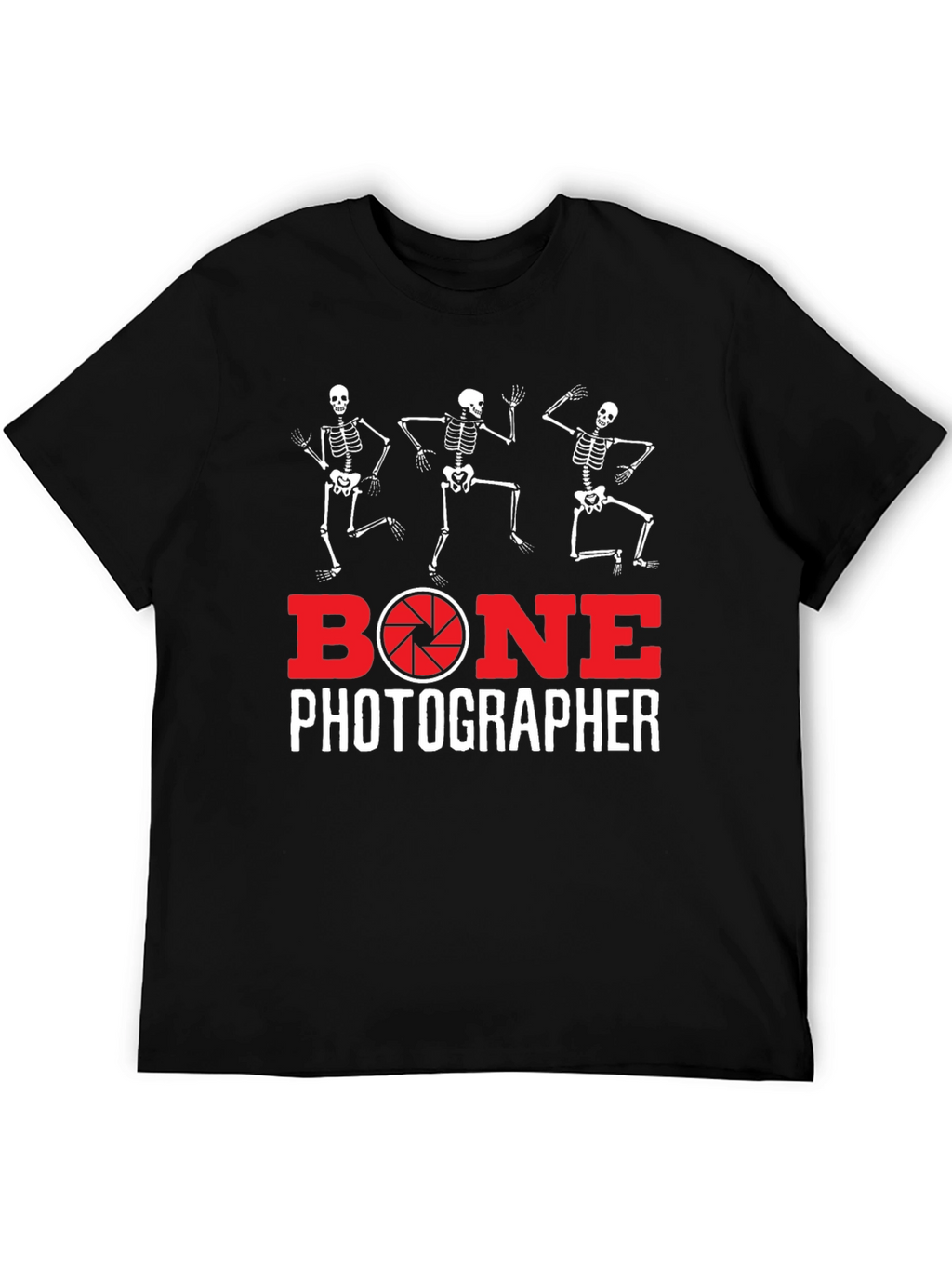 Bone Photographer Skeleton T-Shirt